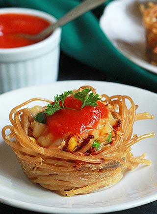 Mini Spaghetti Pies 